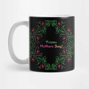 Flowers composition pattern Happy mothers day Mug